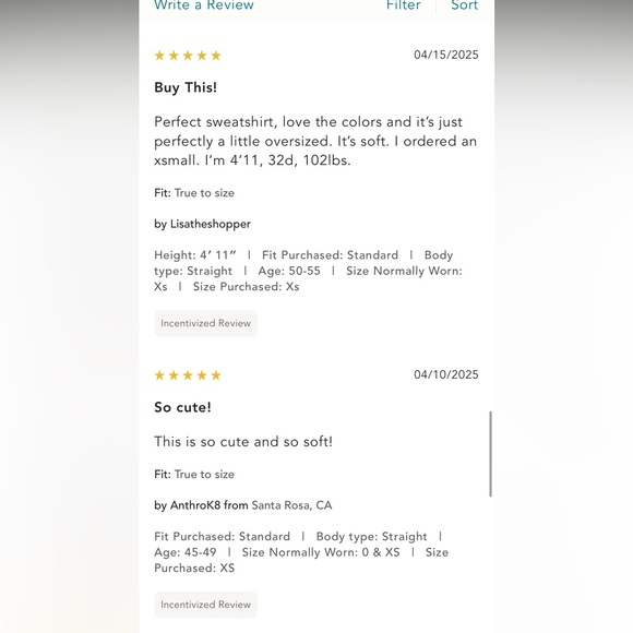 Anthropologie Sundry NWT XL super soft Le Fleur top-rated anthro sweatshirt - Picture 15 of 15